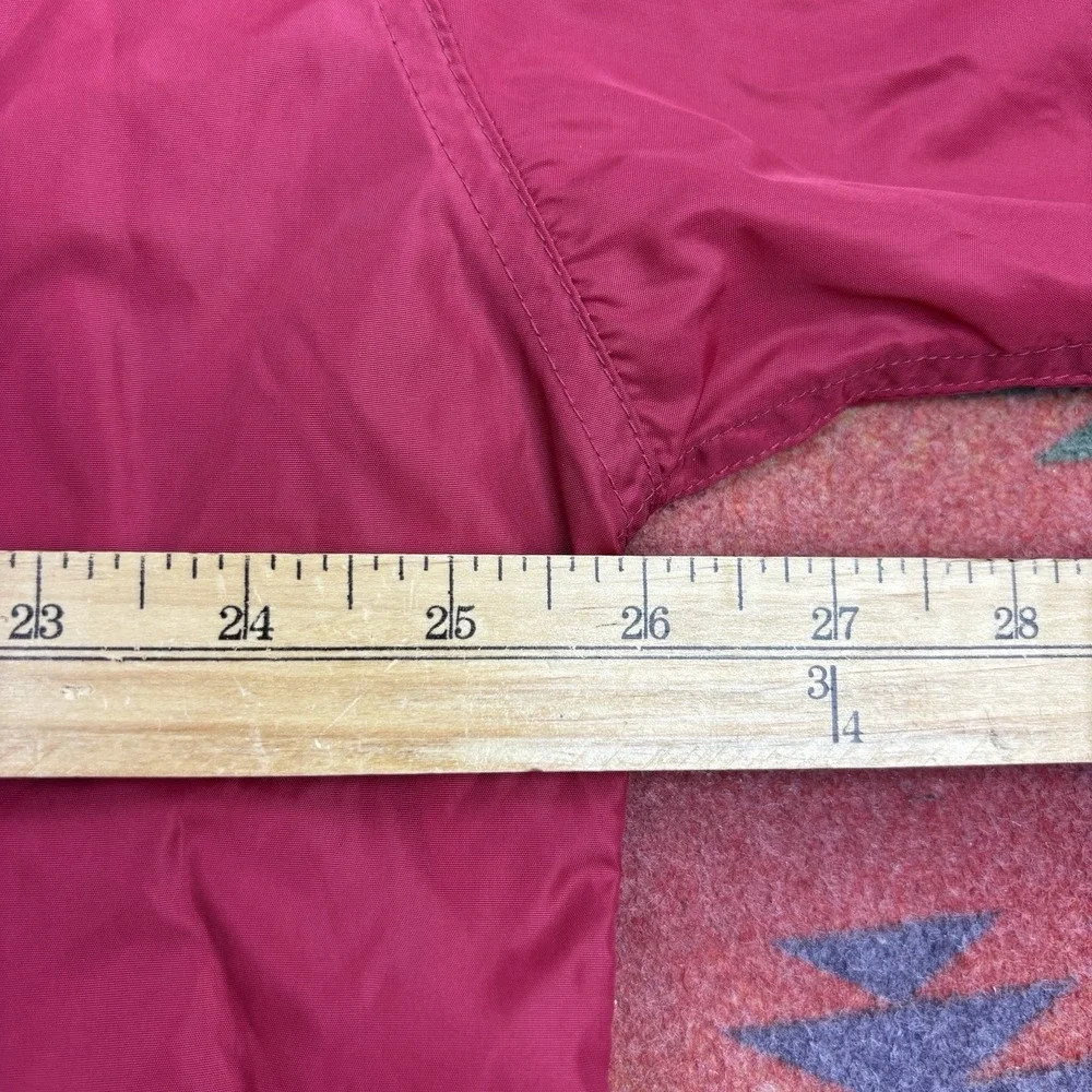 Vintage 90s Gap Jacket Mens Large Red Nylon Hooded Anorak Windbreaker
